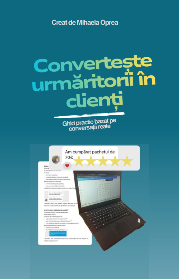 Coperta originală — Convertește urmăritorii în clienți